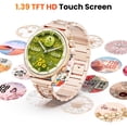 thumbnail image 4 of Reloj Inteligente Hwagol 1.39" Redondo Rastreador de Fitness con Llamadas Bluetooth, 4 of 7