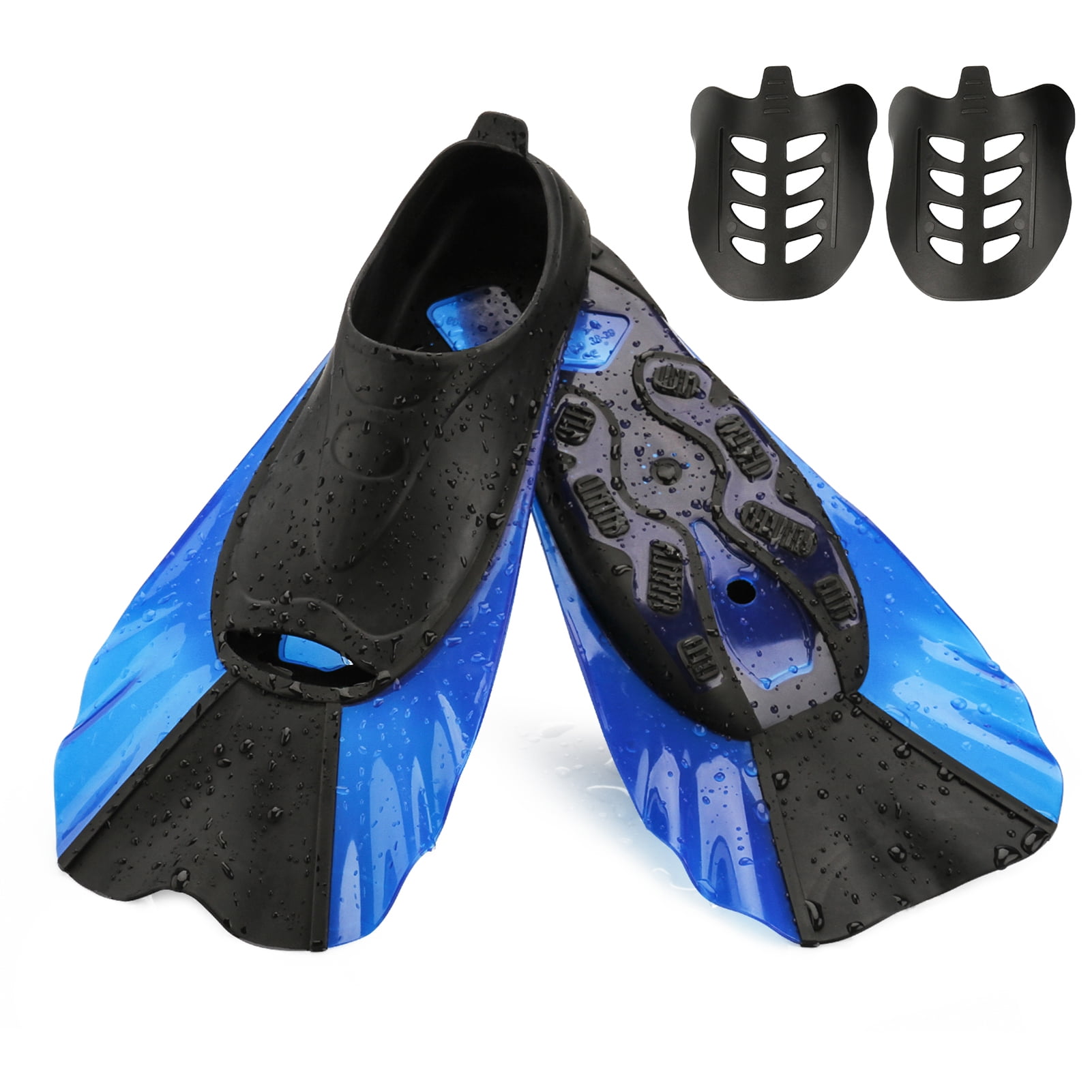 XS Kids Swim Fins, Swim Training Fins for Snorkeling, Short Kids