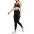 thumbnail image 4 of Calvin Klein Performance Women's High Rise Ribbed Texture Active 7/8 Leggings-Black / S, 4 of 6