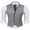Pure Grey, variant on Mens Christmas Suit Vest Men's V-Neck Sleeveless Slim Fit Formal Jacket Suit Vest Business Dress Vests Casual Wedding Waistcoat