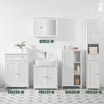 thumbnail image 5 of Armoire Basse de Salle de Bain Colonne de Rangement, bzr39-w, 5 of 5