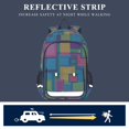 thumbnail image 5 of FORMRS School Backpack 17" Student Travel Bag with Laptop Compartment, Colorful Geometric Pattern, 5 of 7