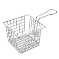 thumbnail image 1 of Generic Panier à Frire Carré en Acier Inoxydable avec Poignée de 8cm pour Collations et Frites, 137g, Argent, 1 of 6