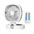 thumbnail image 1 of Ventilador de camping al aire libre, ventilador solar plegable, luz LED nocturna, ventilador de refrigeración USB personal. 10000mAh, 1 of 9