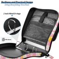 thumbnail image 4 of FORMRS Zipper Binder with Shoulder Strap 2-inch Ring 500 Sheet Capacity File Bag, Flat Yellow Stars, 4 of 5