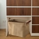 thumbnail image 5 of Cesta de almacenamiento plegable, organizador de ropa con asas para el hogar Tejido liso, 5 of 9