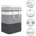 thumbnail image 3 of Cesto para ropa sucia plegable de 75 l con asa, cesta de almacenamiento de gran capacidad para ropa y juguetes., 3 of 5
