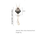 thumbnail image 4 of Collares y colgantes largos de cristal geométrico para mujer, gargantilla de perlas, joyería 2022, 4 of 4