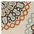 thumbnail image 3 of SAFAVIEH Veranda Axum Geometric Indoor/Outdoor Runner Rug, 2'3" x 6', Cream/Terracotta, 3 of 5