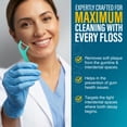 thumbnail image 5 of GuruNanda Dual Slickers Floss Picks - Double-Threaded Dyneema Dental Floss with Foldable Toothpick - Unflavored- 150 Ct, 5 of 9