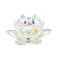 thumbnail image 2 of Colorful Crystal Glass Flower Candle Light Holder Candlestick Home Decor Gift, 2 of 8