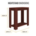 thumbnail image 6 of Boyd Sleep Brisbane Open Storage Nightstand, Cherry, 6 of 7