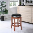 thumbnail image 4 of Boraam Wood Cordova 24.5" Swivel Bar Stool in Cherry Finish, 4 of 7