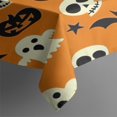 thumbnail image 3 of Spooky Icons Halloween Pattern Rectangle Tablecloth 60"x84",Waterproof Polyester Rectangle Table Cloth, Wipeable Spillproof Polyester Tablecloth for Dining, Camping, Indoor and Outdoor, 3 of 5