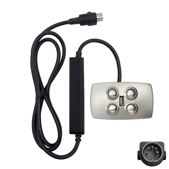 4 Button 5 Pin Mulin Switch Model MLSK15-C Controller with USB Replacement for Power Recliner