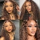 thumbnail image 2 of Hair Bundles ZevPiul Brown Water Wave, 3 paquetes de 45 a 55 cm, 2 of 7