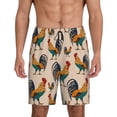 thumbnail image 1 of Fotbe Rooster Pantalones Cortos de Pijama para Hombre, Ropa de Dormir, Pantalones de Pijama Cortos para Hombre-XX-Large, 1 of 6