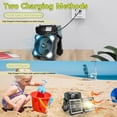 thumbnail image 6 of 10000mAh Solar Camping Fan with Power Bank & Light, 5 Speeds USB Rechargeable Solar Powered Fan with Timer, 90° Foldable Portable Quiet Desk Fan for Hiking Power Outage Fishing Travel BBQ, 6 of 8