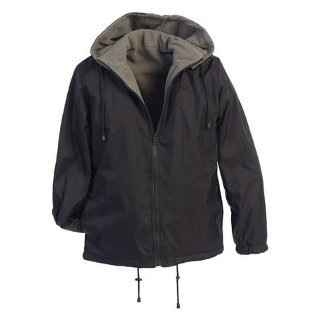 - Gioberti Men's Reversible Jacket with Polar Fleece Lining