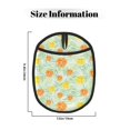 thumbnail image 3 of Pofeuu Tree Palms Lemon Print Silicone Pot Mat Mitten With Hanging Loop Heat Resistant Oven Mitts Non-Slip Bbq Baking Smoking Potholders, 3 of 7