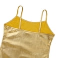 thumbnail image 6 of Zaldita Kids Girls Sparkly Hip Hop Dance Camisole Shiny Metallic Tank Tops with Spaghetti Straps Gold 12, 6 of 7