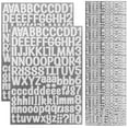 thumbnail image 3 of 10 Sheets Glitter Alphabet and Number Stickers for Guitar Decoration, Self-Adhesive for Crafting, 3 of 8