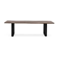 thumbnail image 2 of Modrest Taylor Large 87" Modern Live Edge Wood Dining Table in Brown/Black, 2 of 4