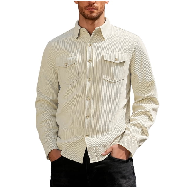 Ceisia Veste Décontractée Mode Homme Couleur Unie Chaude en Polaire Col à Revers Cadeau Manches Longues