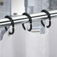 thumbnail image 2 of 48 PCS Shower Curtain Rings Plastic Shower Curtain Hooks for Bathroom Shower Rod, 2 of 6