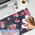thumbnail image 4 of Long Mouse Pads for Desk,Pioneer Flower Floral Print Pattern Desk Mats on Top Of Desks, Desk Mouse Pad Extra Large with 3mm Non-Slip Base and Stitched Edge for Gaming,Office,Work,Home 31.5"x15.7", 4 of 6