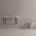 thumbnail image 2 of Ws Bath Collections Cento 3532 Cento 27-5/8" Ceramic Wall Mounted / Vessel Bathroom Sink -, 2 of 3