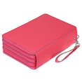thumbnail image 1 of Veeki Organizador de lápices de colores con 200 ranuras - Estuche de cuero sintético de lujo con asa extraíble Caja de lápices grande para lápices de colores Waterco, 1 of 5