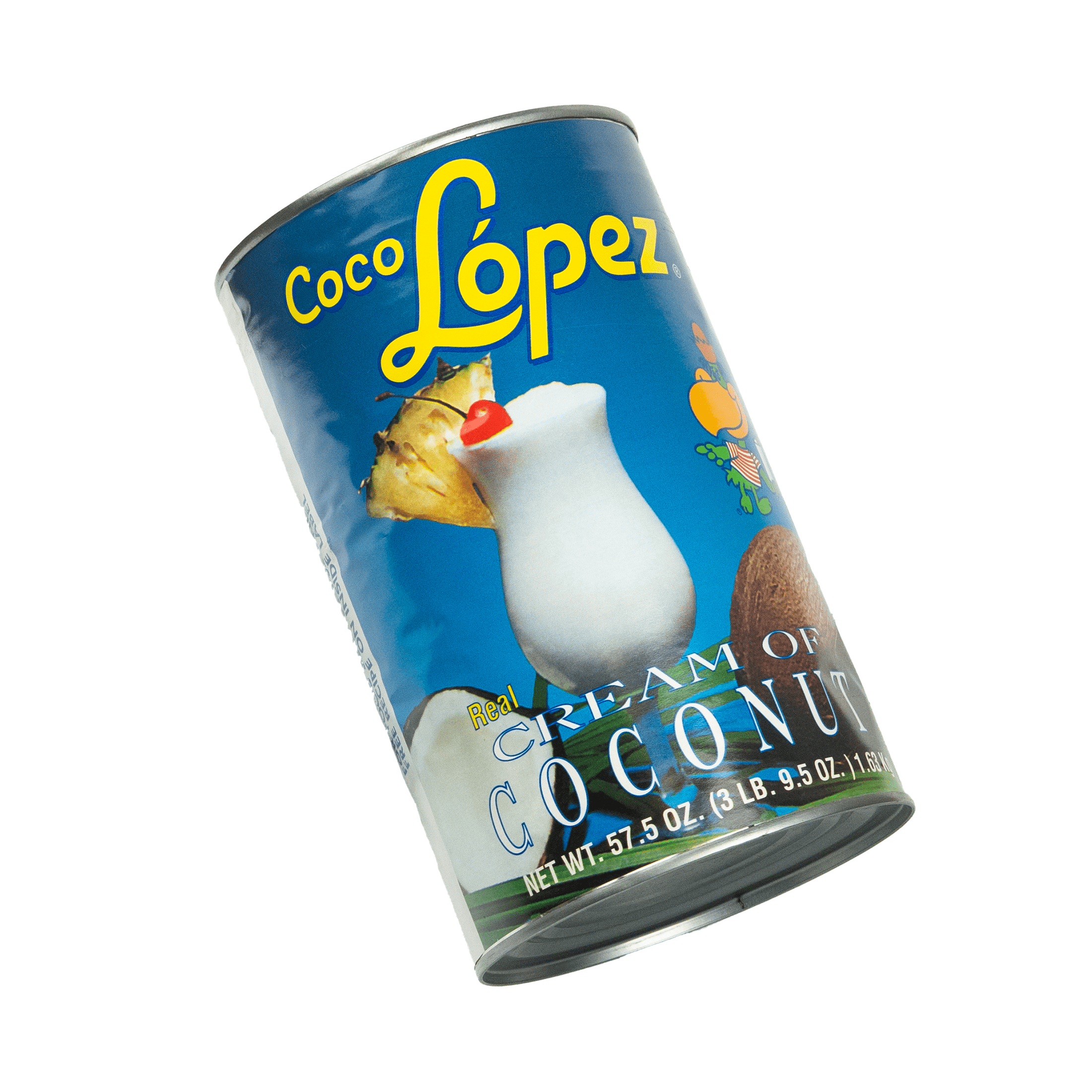 (3 pack) Coco Lopez Real Cream of Coconut, 57.5oz, Good for Pina Coladas, Shelf Stable, Aluminum Can, New