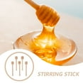 thumbnail image 6 of CRILSTYLEO Wood Honey Stirrer 10Pcs 3.9X0.7X0.7In Khaki, 6 of 6