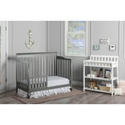 Dream On Me Ashton 5-in-1 Convertible Crib, White, Greenguard Gold and JPMA Certified