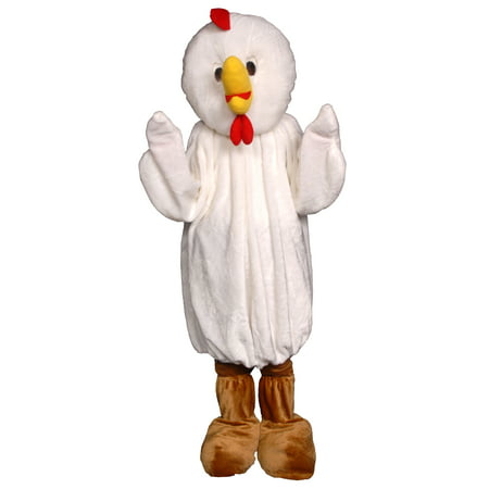 Dress Up America Chicken Mascot, White, One Size
