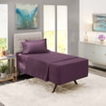 thumbnail image 1 of Nestl Sábanas de Bolsillo Extra Profundo para Cama Individual - Juego 4 Piezas Microfibra Suave Que Se Adaptan a Colchones 45 60 Cm, Color Morado, 1 of 8