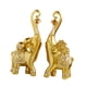 thumbnail image 4 of 1 par de estatuas de elefante, adorno de mesa de resina, decoración tradicional Fengshui para el hogar. Dorado, 4 of 9