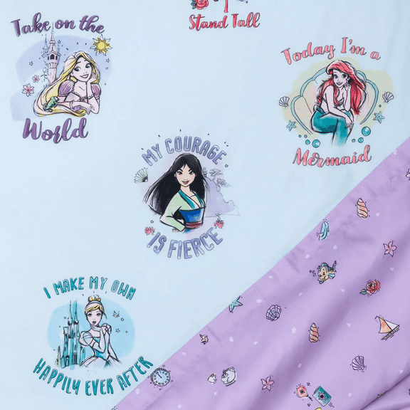Princess Fairy Tales and Dreams 3-Piece Microfiber Bed Sheet Set, Twin