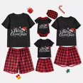 thumbnail image 1 of Pijamas familiares a juego de Navidad, conjunto de Pijamas cortos, Feliz Navidad, 1 of 3