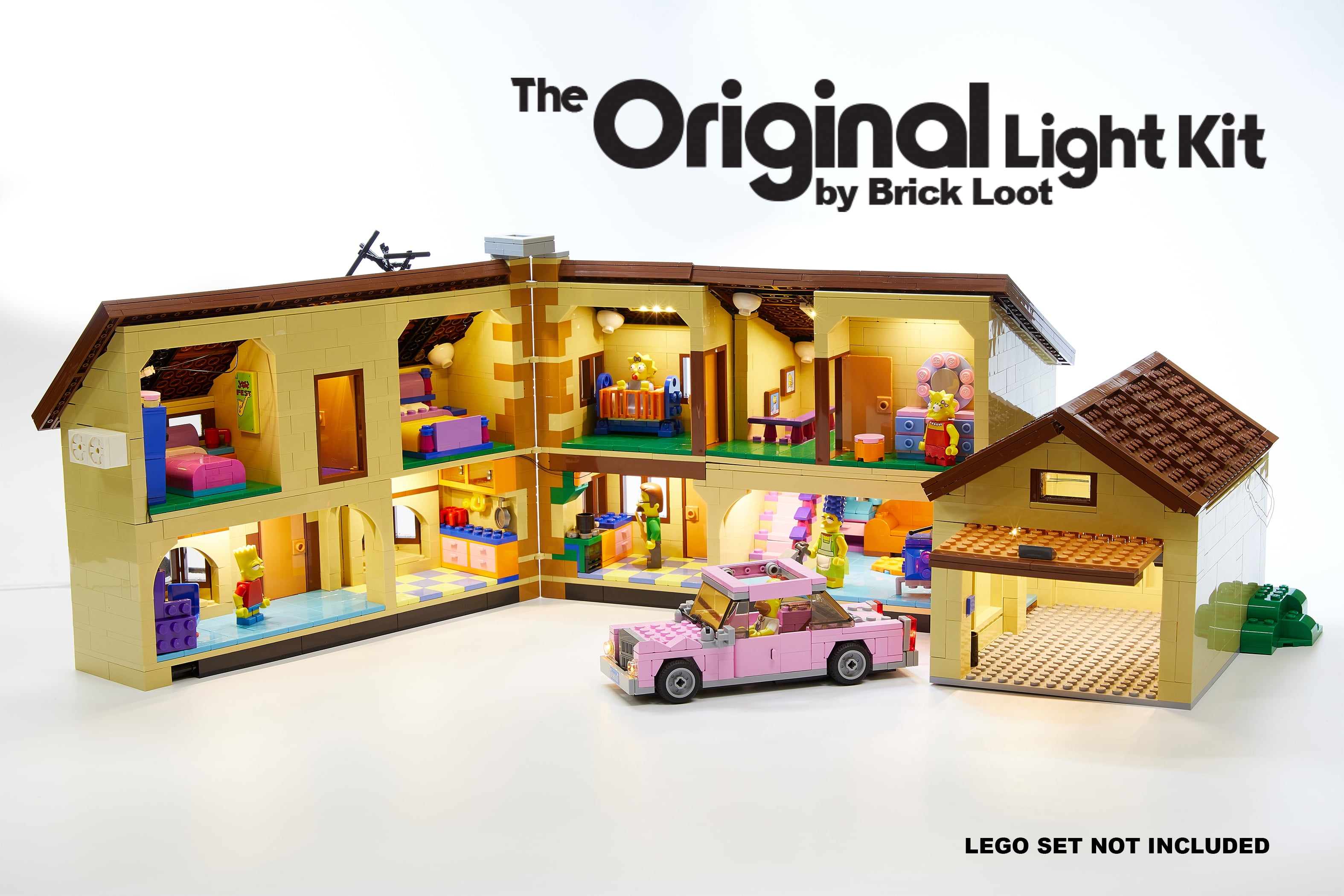 Fantasifulde Tæller insekter radikal Brick Loot Lighting Kit for Your Lego Simpson's House Set 71006 (Lego Set  Not Included) - Walmart.com