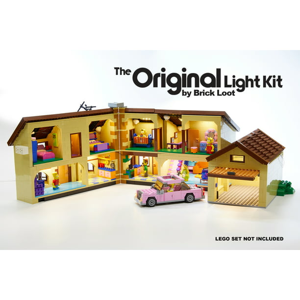 Drivkraft Krigsfanger Ligegyldighed Brick Loot Lighting Kit for Your Lego Simpson's House Set 71006 (Lego Set  Not Included) - Walmart.com