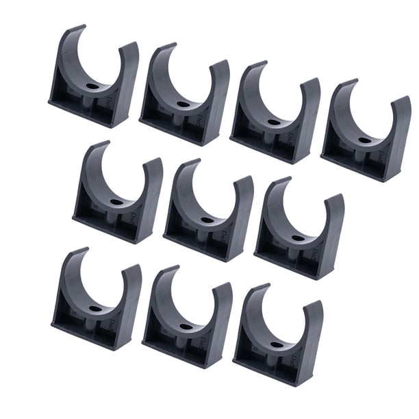 10 abrazaderas para tubos de PVC, accesorio profesional, soporte premium fácil de usar, clips para tubos en forma de U prácticos Diámetro interno 40 mm