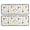 Mixed Flower White Pattern, variant on Sunflower White Pattern Anti Fatigue Kitchen Rugs Set Of 2, Non Slip Washable Decorative Floor Mats for Sink Laundry and Home Use, 17"x47"