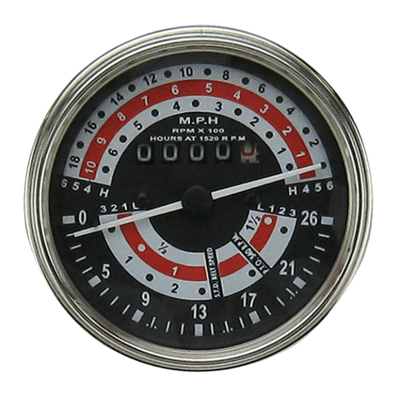 528403M91 New Aftermarket Tachometer for Massey Ferguson Specific Tractor Models 135 