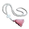 thumbnail image 2 of Necklace For Women Women Handmade Wood Beaded Tassel Cross Sweater Accessories Long Necklace Necklace for Men Cool Personalized Ideas Graduation Birthday Gifts for 6 7 8 9 10 11 12 13 14 15 16 17 Yea, 2 of 3
