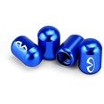 thumbnail image 1 of 4 Pcs Nouveaux Capuchons de Valve de Pneu Auto Capuchon de Tige de Roue de Pneu avec Capuchons d'Emblème de Voiture Capsule Temporelle Capuchons de Valve de Voiture (Convient i Bleu), 1 of 5