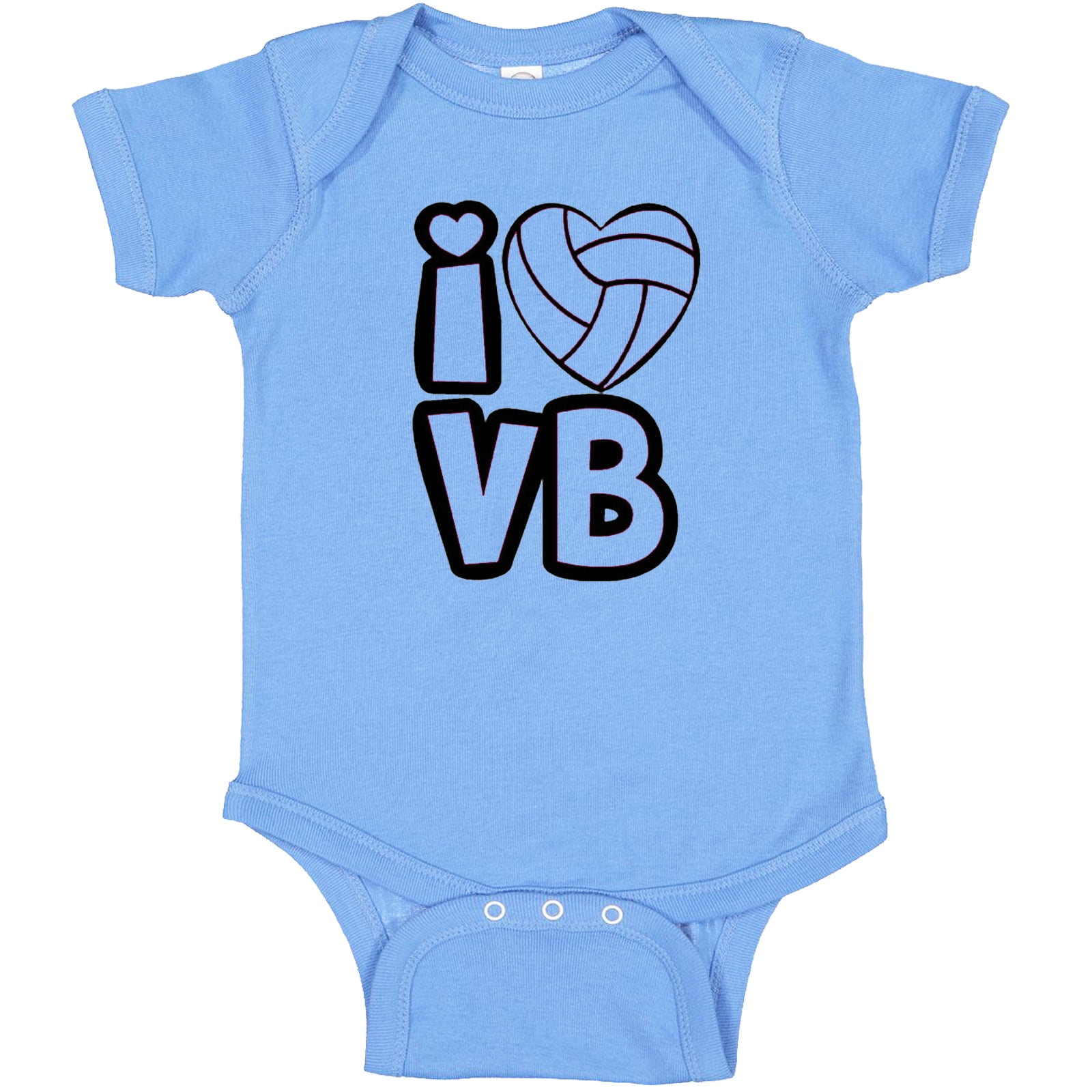 Funny Kids Sports Outfit I Love Volleyball Baby Infant Onesie Outdoor
