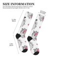 thumbnail image 2 of Compression Socks For Women And Men - Artistic Cute Poodle Dog Pink_A Compression Socks Circulation For Workout, 2 of 2