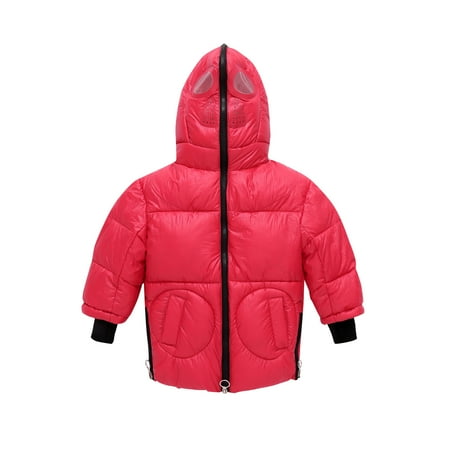 

Vikakiooze Toddler Girls Winter Cartoon Windproof Coat Hooded Warm Outwear Jacket